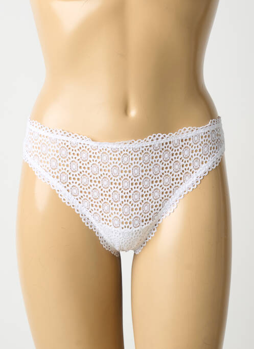 String blanc ANTIGEL femme