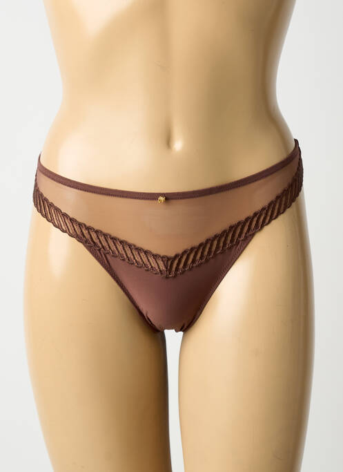 String marron AUBADE femme