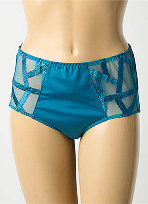 Culotte tissage satiné bleu LOUISA BRACQ femme