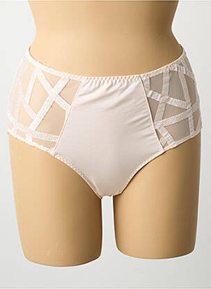 Culotte haute tissage satiné rose LOUISA BRACQ femme