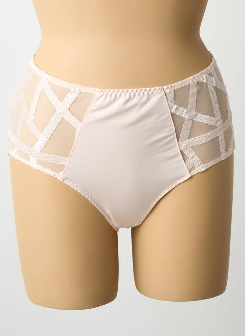 Culotte haute tissage satiné rose LOUISA BRACQ femme