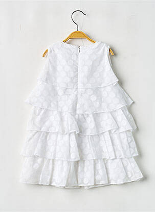 Robe mi-longue sans manche sans manche blanc BOBOLI fille