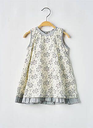 Robe mi-longue sans manche sans manche beige COUDEMAIL fille