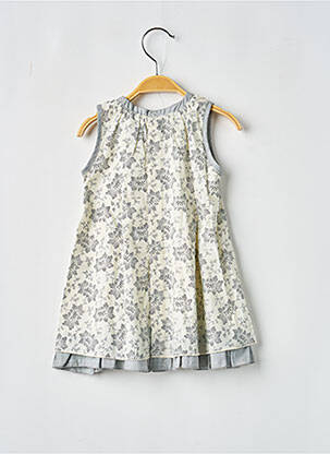 Robe mi-longue sans manche sans manche beige COUDEMAIL fille
