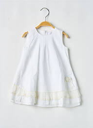 Robe mi-longue sans manche sans manche blanc COUDEMAIL fille