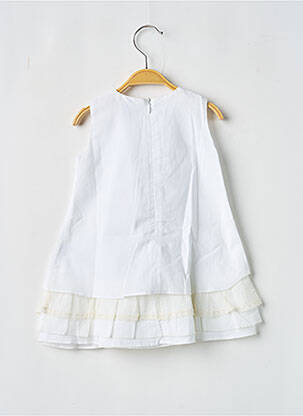 Robe mi-longue sans manche sans manche blanc COUDEMAIL fille