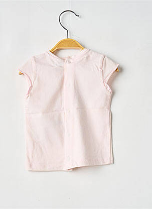 T-shirt coupe cintrée manches courtes rose COUDEMAIL fille