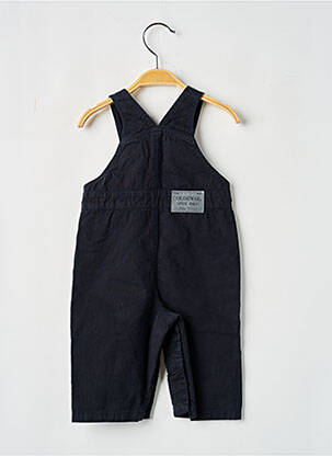 Salopette tissage popeline fines bretelles bleu COUDEMAIL garcon