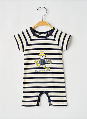 Combishort bleu ELLE EST OU LA MER garçon