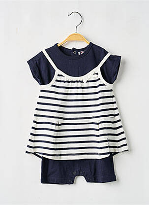 Combi-pantalon bleu ELLE EST OU LA MER fille