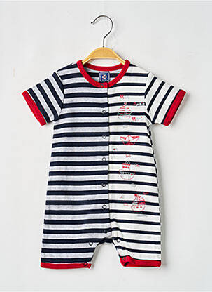 Combi-pantalon bleu ELLE EST OU LA MER garçon