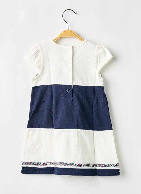 Robe mi-longue manches courtes manches courtes bleu ELLE EST OU LA MER fille