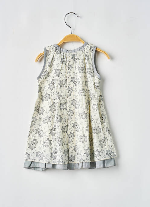 Robe mi-longue sans manche sans manche beige COUDEMAIL fille