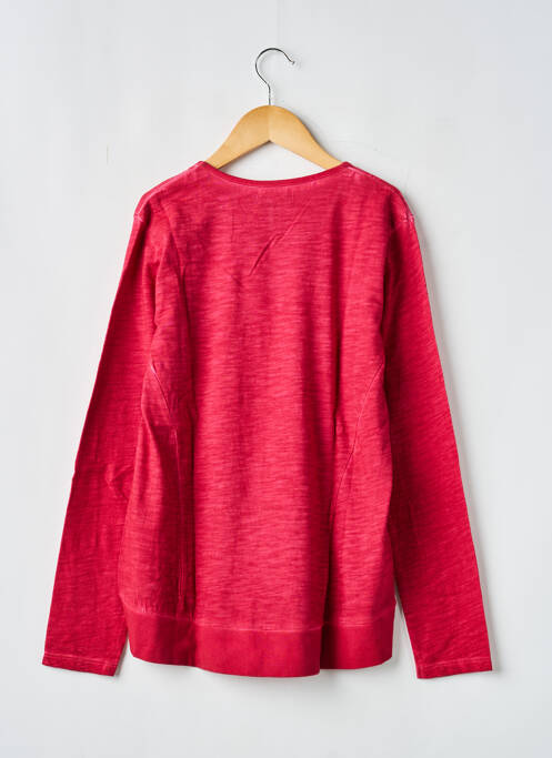 Sweat-shirt tissage jersey manches longues rouge BOBOLI fille