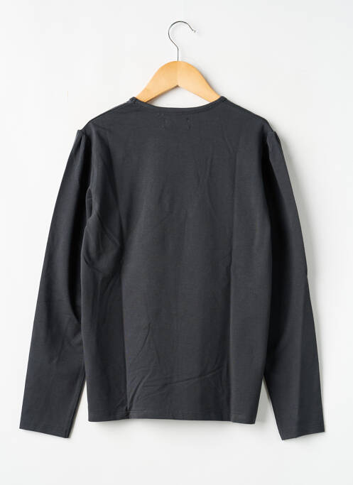 T-shirt coupe cintrée manches longues gris BOBOLI fille