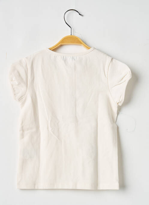 T-shirt coupe cintrée manches courtes beige COUDEMAIL fille