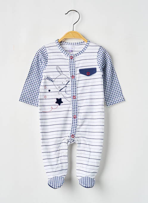 Pyjama fermeture pressionnée à l'entrejambe bleu COUDEMAIL garcon