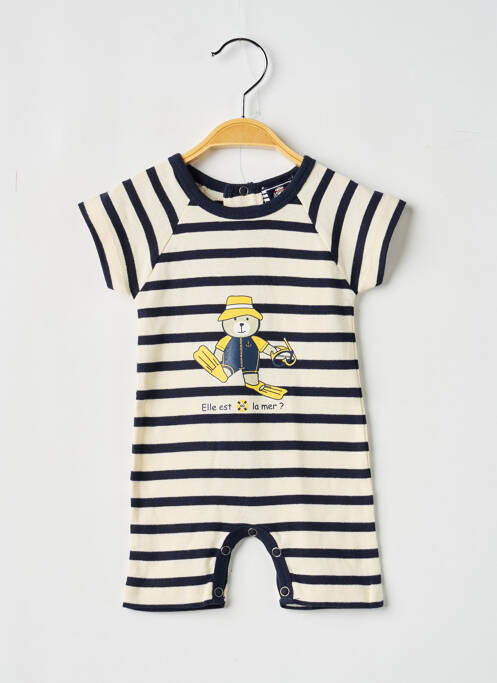 Combishort bleu ELLE EST OU LA MER garçon