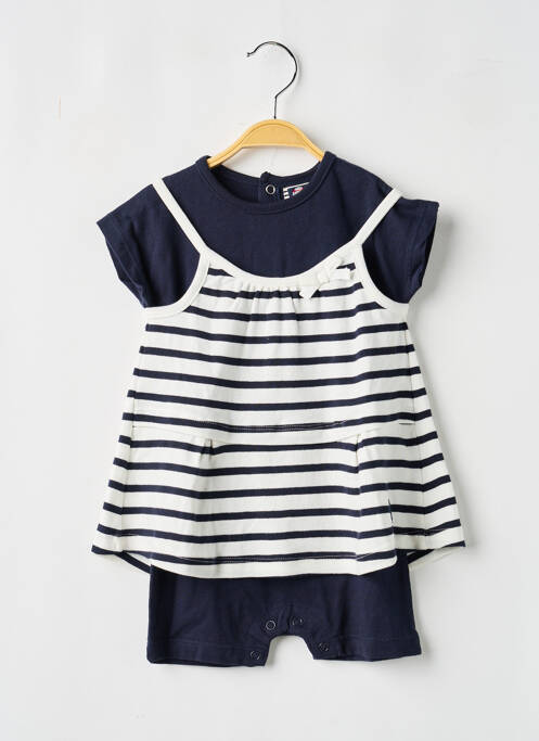 Combi-pantalon bleu ELLE EST OU LA MER fille