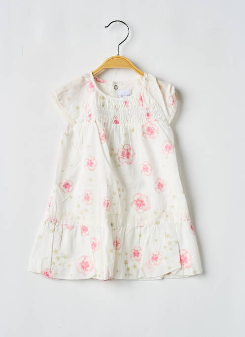 Robe mi-longue beige COUDEMAIL fille