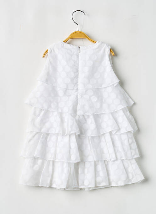 Robe mi-longue blanc BOBOLI fille