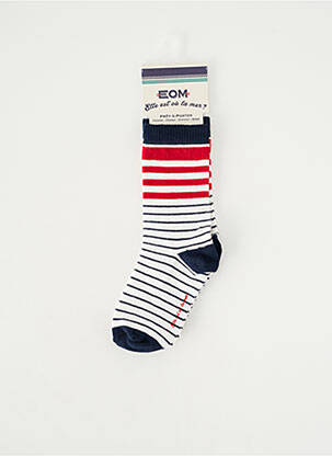 Chaussettes stretch bleu ELLE EST OU LA MER garçon
