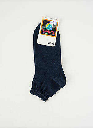 Chaussettes maille opaque bleu ICARE femme