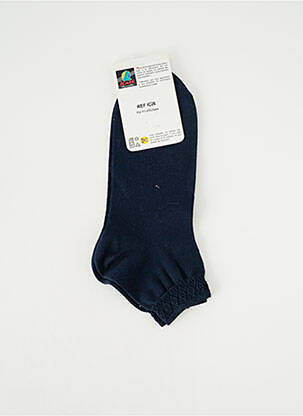 Chaussettes maille opaque bleu ICARE femme