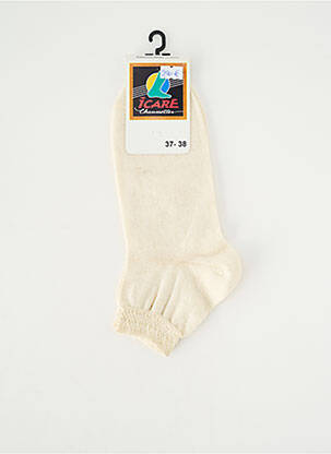 Chaussettes stretch beige ICARE femme