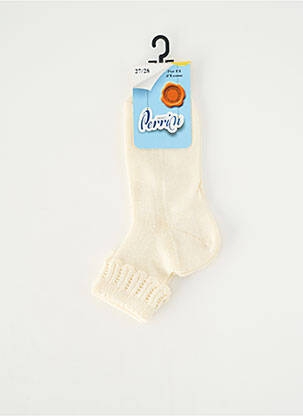 Chaussettes stretch beige PERRIN fille