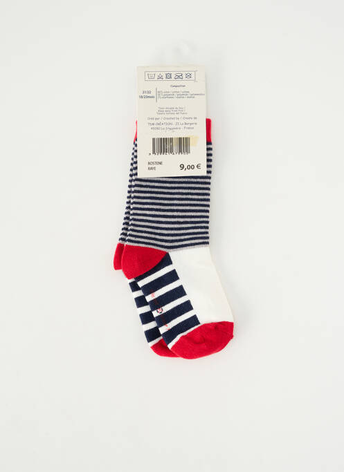 Chaussettes stretch gris ELLE EST OU LA MER garcon
