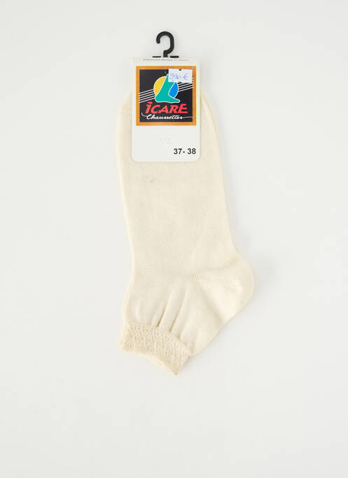 Chaussettes stretch beige ICARE femme