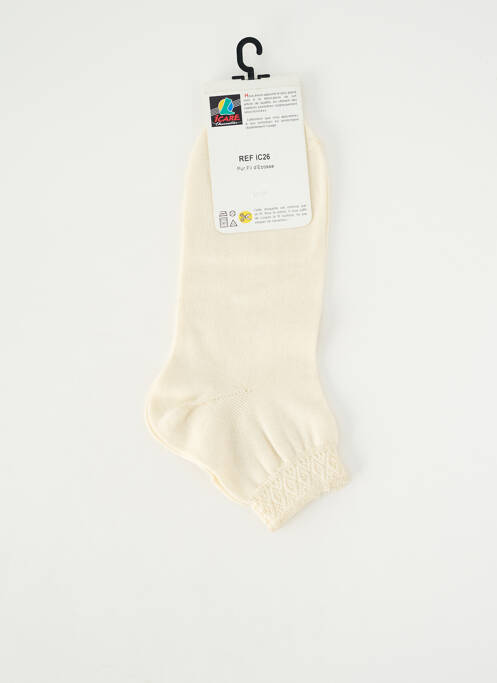 Chaussettes stretch beige ICARE femme
