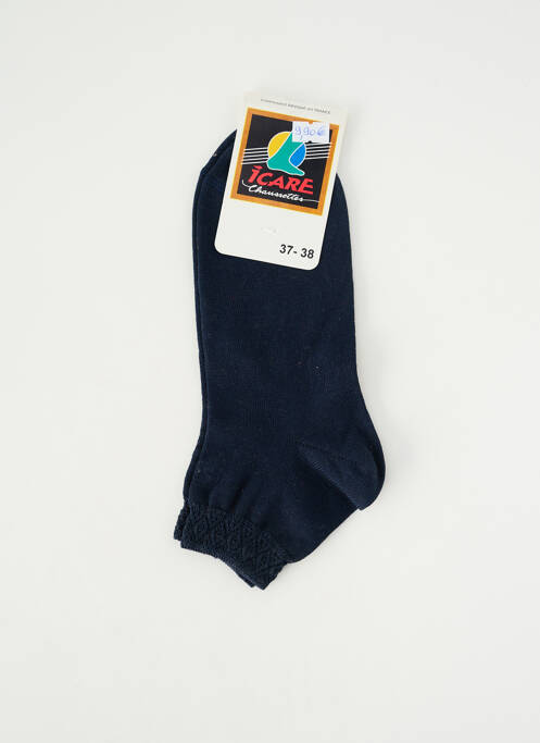 Chaussettes stretch bleu ICARE femme