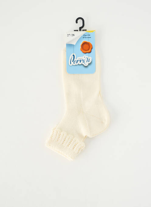 Chaussettes stretch beige PERRIN fille