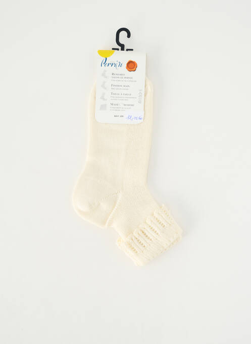 Chaussettes stretch beige PERRIN fille