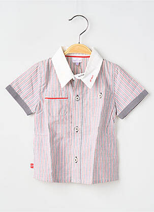Chemise manches courtes poches gris COUD1 garçon