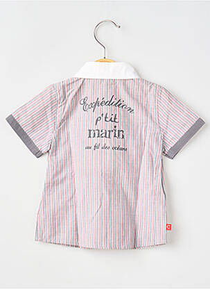 Chemise manches courtes poches gris COUD1 garçon