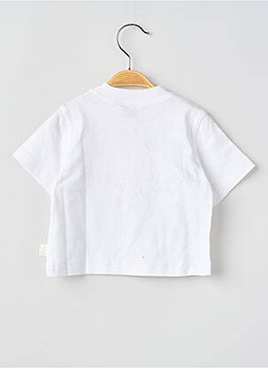 T-shirt stretch manches courtes blanc COUDEMAIL garçon