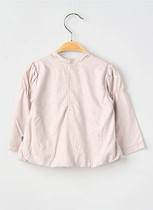 T-shirt stretch manches longues rose COUDEMAIL fille