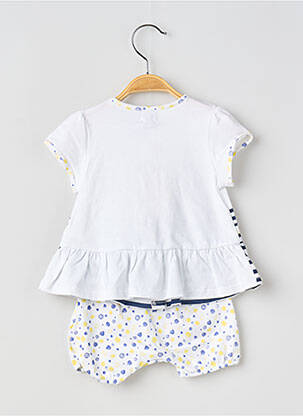 Ensemble pantalon resserrée sur le bas blanc COUDEMAIL fille