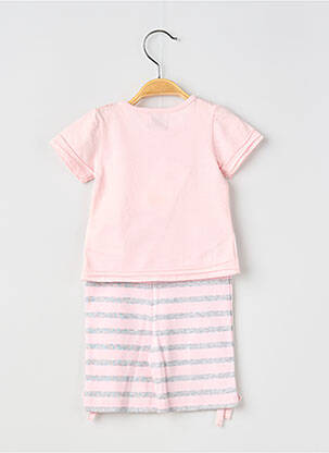 Ensemble pantalon col rond rose ELLE EST OU LA MER fille