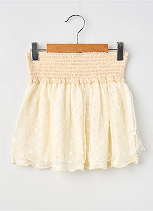 Jupe mi-longue doublure beige COUDEMAIL fille