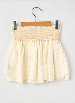 Jupe mi-longue doublure beige COUDEMAIL fille