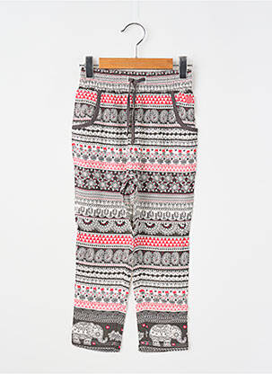 Pantalon droit resserrée sur le bas taille élastique noir BOBOLI fille