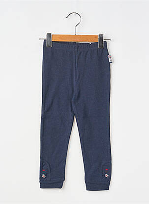 Pantalon slim stretch taille froncée bleu ELLE EST OU LA MER fille
