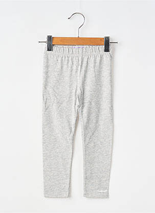 Legging sérigraphie taille élastique gris COUDEMAIL fille