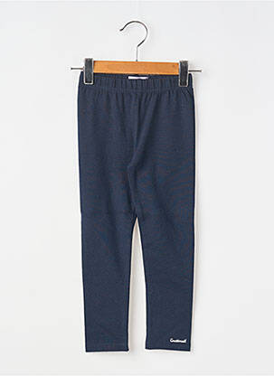 Legging sérigraphie taille élastique bleu COUDEMAIL fille