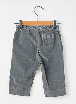 Pantalon droit tissage velours taille élastique gris COUDEMAIL fille