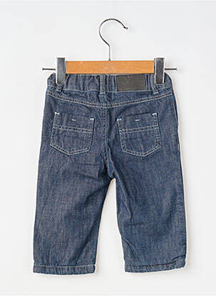 Jeans coupe droite fermeture boutonnée sur le devant taille ajustable bleu ELLE EST OU LA MER garcon